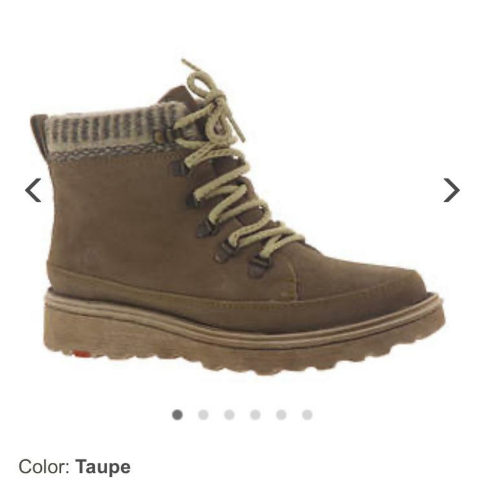BORN ORLENE (WOMEN'S) TAUPE SUEDE BOOTS